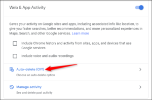 Make Google Auto-Delete Your Web History